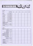 Yahtzee Scoreblok met 200 vellen - Spel voor op Reis - Scoreblock - Spelletjes - Dobbelspellen - Spelaccessoires