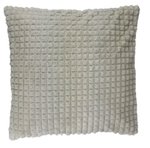 Sierkussenhoes met blokjes motief Susanna - Grijs - 45x45cm