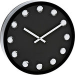 Klok Diamond - Zwart - Ø30 cm - Kunststof Klok Diamond - Zwart - Ø30 cm - Kunststof