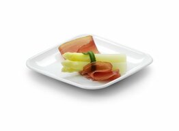 Luxe herbruikbare fingerfood bakjes -  Wit - 50 stuks - 6 x 6 x 1 cm - Amuse - Feest - Horeca - Duurzaam - White Party - Verjaardag 