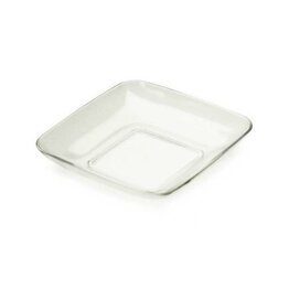 Herbruikbare Sabert mini Amuse tasting bakje - Transparant - Kunststof - 6 x 6 x 1 cm - Set van 20