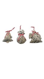 Traditionele Kerstdecoratie Hangers - Hout - Assorti - Set van 2