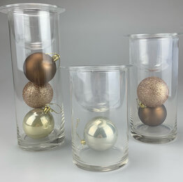Kerstcadeau - Winter Wonderland - Windlichten - Set van 3