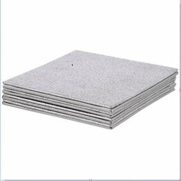 Onderzetters TALFINE - Oud en Nieuw - Kerst - Zilver - Glitters - Kunststof - 10 x 10 cm - 4 Stuks