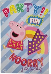 Peppa Pig Uitnodigingskaarten meisjes - Verjaardag / Party / Feestje - Roze / Multicolor - Karton / Papier - 10 x 15 cm - Set van 5