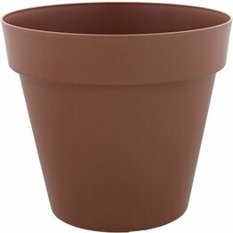 Kunststof Bloempot / Tuinpot / Pot / Bloembak CONOR - Kaneel Bruin - Kunststof - Ø 25 cm - Maat M