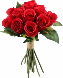 Rozenboeket 14 stuks THE HAMPTONS HOME COLLECTION - Rood - Versiering - Geschenk - Decoratie - Verjaardag - Valentijnsdag