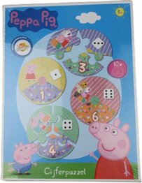 Peppa Pig Cijferpuzzle puzzel - Multicolor - Karton - 3+ 