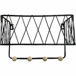 Multifunctionele Kapstok / Hangrekje JERRELY - Metaal - 4 haaks - Kruising vorm