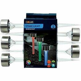 Tuinbeeld - Iridescent Lamp Tuinaanstekers - Tuinlampen - Set van 5