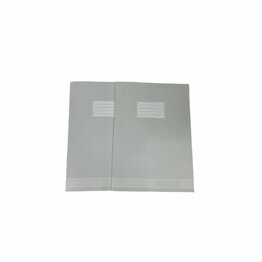 Schriften gelijnd A4 JOELLA - Grijs / Wit - Papier - A4 - Set van 2 - Schoolschrift - Schrift - Back To School - School - Kantoor - Schriften