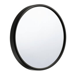 Beauty spiegel met zuignappen - 10 x vergrotend - Zwart - Kunststof - Glas - Ø 13 cm - Ronde Cosmeticaspiegel - Makeupspiegel - Vergrotingsfactor 10 - Maakt scheren of make-up aanbrengen makkelijker