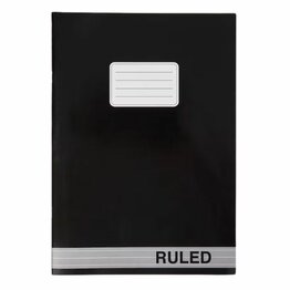 Schriften gelijnd A5 ZOLA - Zwart - Papier  - 3 Stuks - 80 Pagina's - Schoolschrift - Schrift - Back To School - School - Kantoor 