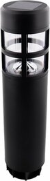 Solar Tuinlampen Trendy design Pilaar model - Zwart / Transparant - ⌀ 7,2 x 38,5 cm - Set van 2