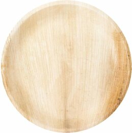 Duurzame Palmblad Borden – Ø 25 cm – Set van 6 - Stevig & Biologisch Afbreekbaar