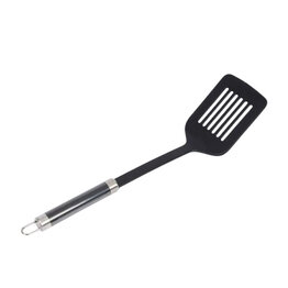 Spatel Finley - Zwart / Grijs - Keukengerei - Silicone Spatel - Hittebestendig - Bakspatel - Flexibele Spatel - Keukenhulpmiddel