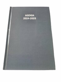 Bureau agenda - Schoolagenda 2024 / 2025 - Antraciet - Karton / Papier - 14,5 x 20,5 cm