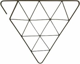 Wandrek HARRIS Driehoek - Goud - Metaal - 46 x 46 cm