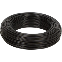 Binddraad / Bindtouw - Zwart - Staal - 100 m x Ø 2 mm - Voor in de tuin