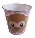 Kinder Prullenbak Emoji Monkey - Multicolor - Ø 20,5 x 22 cm Kinder Prullenbak Emoji Monkey - Multicolor - Ø 20,5 x 22 cm