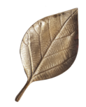 Decoratief plateau in bladvorm REINER - Goud - 30 cm Decoratief plateau in bladvorm REINER - Goud - 30 cm