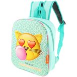 Emoji Cat Rugzak - I am very Bubblelicious - Turquoise - 27 x 10 x 32 cm Emoji Cat Rugzak - I am very Bubblelicious - Turquoise - 27 x 10 x 32 cm