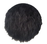 Bontkleedje TINE - imitatie bont - Zwart - Ø 35 cm Bontkleedje TINE - imitatie bont - Zwart - Ø 35 cm