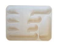 Bestekbak NIKITA - Wit - Kunststof - 32.5 x 25 x 4 cm Bestekbak NIKITA - Wit - Kunststof - 32.5 x 25 x 4 cm