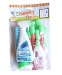 Schoonmaak speel set - Multicolor - Kunststof - 6 delig Schoonmaak speel set - Multicolor - Kunststof - 6 delig