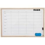 Memobord/Whiteboard MAREK - Weekplanner - Bruin - 60 x 40 cm Memobord/Whiteboard MAREK - Weekplanner - Bruin - 60 x 40 cm
