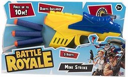 Foam Blaster Pistool met 3 foam darts - Kunststof - Geel / Blauw - 16 cm Foam Blaster Pistool met 3 foam darts - Kunststof - Geel / Blauw - 16 cm