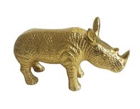 Decoratie Neushoorn - Goud - Aluminium - 17 x 5 x 10 cm Decoratie Neushoorn - Goud - Aluminium - 17 x 5 x 10 cm