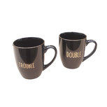 Double Trouble Beker / mokkenset - Zwart / Goud - set van 2 - Giftset Double Trouble Beker / mokkenset - Zwart / Goud - set van 2 - Giftset
