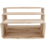 Wandboxen MATTY - Bruin - Hout - Set van 3 - Rechthoek Wandboxen MATTY - Bruin - Hout - Set van 3 - Rechthoek