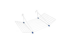 Tomado Tilburg Droogrek - Wit / Blauw - 12m - Hangrek Tomado Tilburg Droogrek - Wit / Blauw - 12m - Hangrek