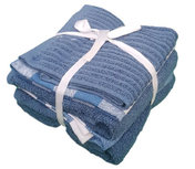 Keuken- & theedoekset ALEV - 1 vaatdoek, 2 thee- en 2 keukendoeken - Lichtblauw Keuken- & theedoekset ALEV - 1 vaatdoek, 2 thee- en 2 keukendoeken - Lichtblauw
