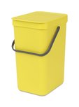 Brabantia Sort & Go Prullenbak - Geel - Kunststof - 12 l Brabantia Sort & Go Prullenbak - Geel - Kunststof - 12 l