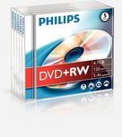 Philips DVD+RW 4,7GB - 5 stuks Philips DVD+RW 4,7GB - 5 stuks
