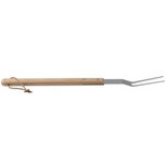 BBQ Vork met houten greep - Bruin / Zilver - Hout / RVS - 37 cm BBQ Vork met houten greep - Bruin / Zilver - Hout / RVS - 37 cm