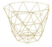 Decoratie draadmand / Fruitmand HUGO - Goud - Metaal - Ø 26 x h 20 cm Decoratie draadmand / Fruitmand HUGO - Goud - Metaal - Ø 26 x h 20 cm