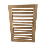 Louvre Shutter Paneel - Bruin - Hout - 35 x 52.5 x 1.5 cm - Rechthoek Louvre Shutter Paneel - Bruin - Hout - 35 x 52.5 x 1.5 cm - Rechthoek