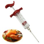 RVS Marinade Injector - Rood - RVS / Kunststof - 22 x 7 cm RVS Marinade Injector - Rood - RVS / Kunststof - 22 x 7 cm