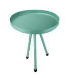 Bijzettafel TAMARA - Mintgroen - Metaal - Rond - Ø 33 x 41 cm Bijzettafel TAMARA - Mintgroen - Metaal - Rond - Ø 33 x 41 cm