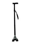 Handy opvouwbare Wandelstok - Zwart - Aluminium Handy opvouwbare Wandelstok - Zwart - Aluminium