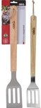 Buitenbarbecue / grill accessoire Spatel - Zilver / Bruin - RVS / Hout - 46 cm Buitenbarbecue / grill accessoire Spatel - Zilver / Bruin - RVS / Hout - 46 cm