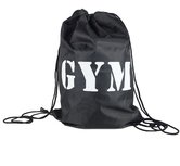 Gym bag / tas met Tekst - Zwart / Wit - Polyester - 35 x 45 cm Gym bag / tas met Tekst - Zwart / Wit - Polyester - 35 x 45 cm