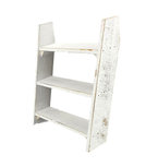 Klein vintage deco trapje WIETSKE - Wit - Hout - 26 x 6 x 32 cm Klein vintage deco trapje WIETSKE - Wit - Hout - 26 x 6 x 32 cm