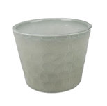 Potje met relief NIKO - Groen - Keramiek - Ø 12 x h 9 cm Potje met relief NIKO - Groen - Keramiek - Ø 12 x h 9 cm