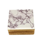 Opbergbox GUUSJE - Marmer / Bruin - Hout - 15.5 x 15.5 x 6.5 cm - Maat S Opbergbox GUUSJE - Marmer / Bruin - Hout - 15.5 x 15.5 x 6.5 cm - Maat S