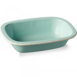 Emaille Ovenschaal TIFANNY VINTAGE - Mintgroen - 19.5 x 14 x 4.5 cm - Maat S Emaille Ovenschaal TIFANNY VINTAGE - Mintgroen - 19.5 x 14 x 4.5 cm - Maat S